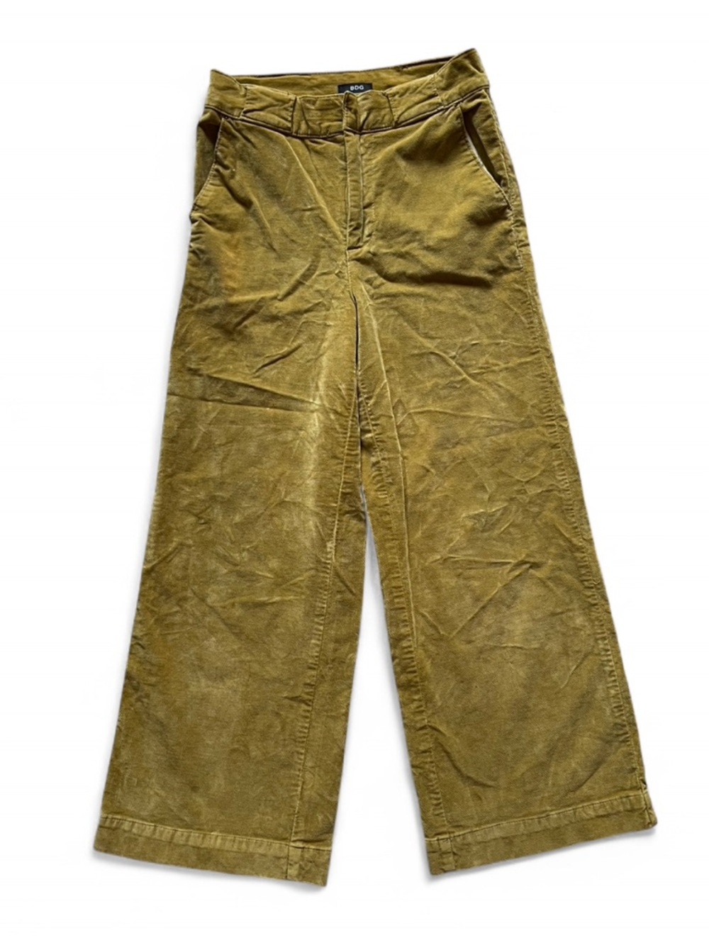 BDG Urban Outfitters size 2 Wide Leg Corduroy Pants in Olive Green
